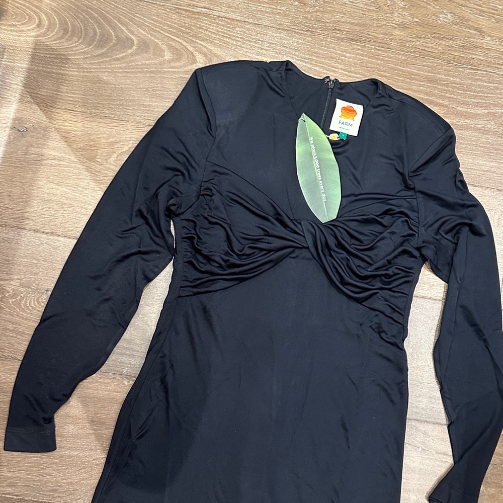 FARM Rio NWT Black Long Dress